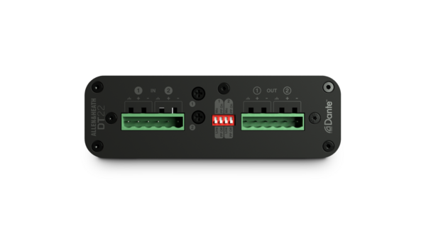 2IN X 2OUT DANTE I/O EXPANDER WITH 2 DLIVE 96KHZ MIC/LINE INPUTS AND 2 LINE OUTPUTS